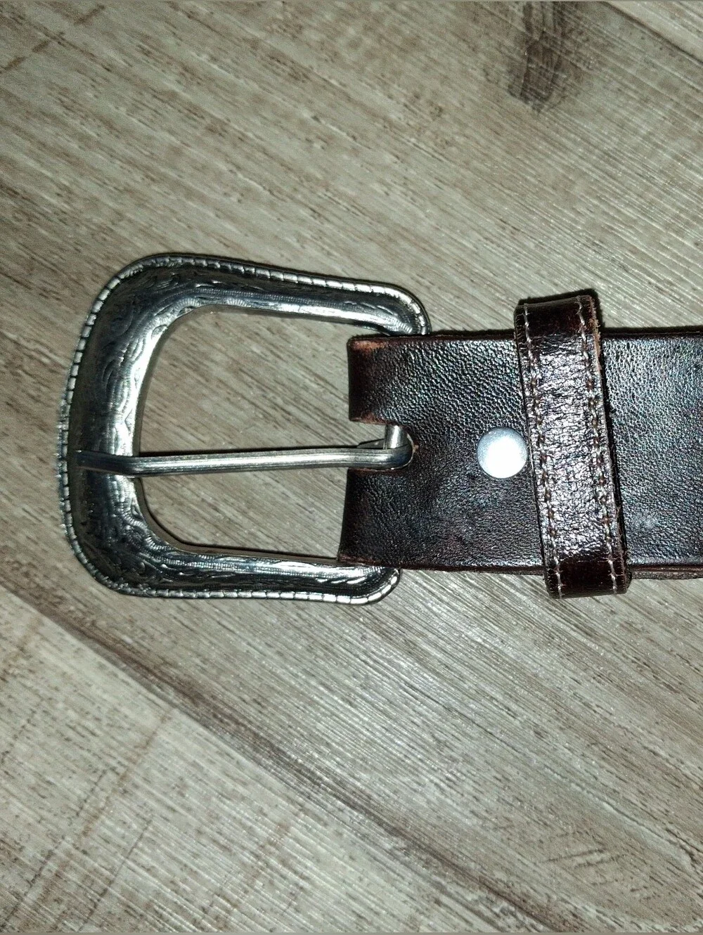 Mens Western Hair on Hide Belt with Brown Leather Accents Size 35 36 37 38 39 41